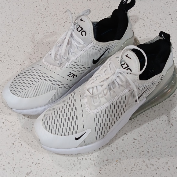 Almost New Nike Air Max 270 White Sneakers - Picture 3 of 6